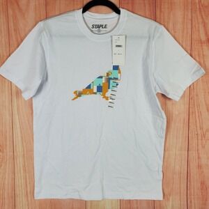 Staple Pigeon T Shirt Mens Small White Cotton Graphic Casual Everyday Wear